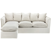 Temple &amp; Webster Montauk Slipcover Reversible Chaise Sofa &amp; Armchair Set
