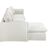 Temple &amp; Webster Montauk Slipcover Reversible Chaise Sofa &amp; Armchair Set