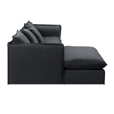 Temple &amp; Webster Montauk 3 Seater Slipcover Sofa &amp; Ottoman Set