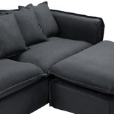 Temple &amp; Webster Montauk 3 Seater Slipcover Sofa &amp; Ottoman Set