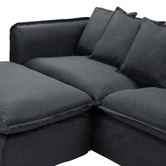 Temple &amp; Webster Montauk 3 Seater Slipcover Sofa &amp; Ottoman Set