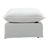 Temple &amp; Webster Montauk 3 Seater Slipcover Sofa &amp; Ottoman Set