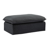 Temple &amp; Webster Montauk 3 Seater Slipcover Sofa &amp; Ottoman Set