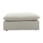 Temple &amp; Webster Montauk 3 Seater Slipcover Sofa &amp; Ottoman Set