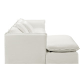 Temple &amp; Webster Montauk 3 Seater Slipcover Sofa &amp; Ottoman Set