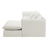 Temple &amp; Webster Montauk 3 Seater Slipcover Sofa &amp; Ottoman Set