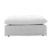 Temple &amp; Webster Montauk 3 Seater Slipcover Sofa &amp; Ottoman Set
