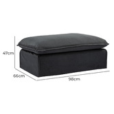 Temple &amp; Webster Montauk 3 Seater Slipcover Sofa &amp; Ottoman Set