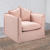 Temple &amp; Webster Montauk Slipcover Reversible Chaise Sofa &amp; Armchair Set