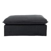 Temple &amp; Webster Montauk Upholstered Armchair &amp; Slipcover Ottoman Set