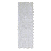 Temple &amp; Webster Rowe Boucle Wool-Blend Scalloped Rug
