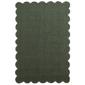 Temple &amp; Webster Rowe Boucle Wool-Blend Scalloped Rug