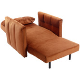 Temple &amp; Webster Echo Velvet Single Sofa Bed