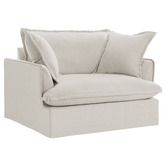 Temple &amp; Webster Softy Premium Oversized SIipcover Armchair