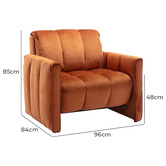 Temple &amp; Webster Echo Velvet Single Sofa Bed