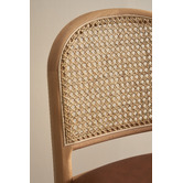Temple &amp; Webster 63cm Louie Arched Rattan and Solid Beech Wood Bar Stool