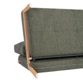 Temple &amp; Webster Brad Upholstered Double Sofa Bed
