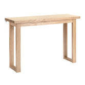 Temple &amp; Webster Ski-Leg Oak Wood Console Table