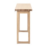 Temple &amp; Webster Ski-Leg Oak Wood Console Table