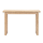 Temple &amp; Webster Ski-Leg Oak Wood Console Table