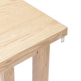 Temple &amp; Webster Ski-Leg Oak Wood Console Table