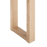 Temple &amp; Webster Ski-Leg Oak Wood Console Table