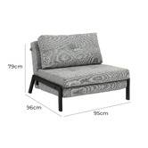 Temple &amp; Webster Brad Upholstered Single Sofa Bed