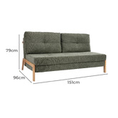 Temple &amp; Webster Brad Upholstered Double Sofa Bed