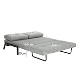 Temple &amp; Webster Brad Upholstered Double Sofa Bed