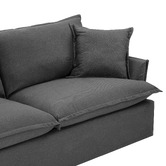 Temple &amp; Webster Softy Premium 3 Seater Queen Slipcover Sofa Bed