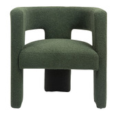 Temple &amp; Webster Pomaire 3 Legged Boucle Occasional Chair