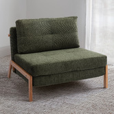 Temple &amp; Webster Brad Upholstered Single Sofa Bed