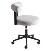 Temple &amp; Webster Hannon Boucle Office Chair &amp; Brianna 3 Drawer Desk Set