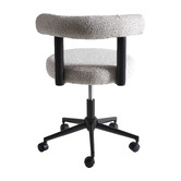 Temple &amp; Webster Hannon Boucle Office Chair &amp; Brianna 3 Drawer Desk Set