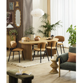 Temple &amp; Webster Millie Faux Leather Dining Chairs