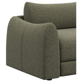 Temple &amp; Webster Aldo 1.5 Seater Oversized Single Boucle Sofa Bed
