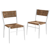 Temple &amp; Webster Echo Wicker Aluminium Outdoor Dining Chairs