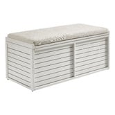 Temple &amp; Webster 2 Seater Malibu Aluminium Outdoor Storage Bench