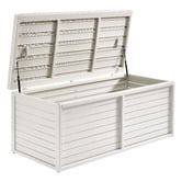 Temple &amp; Webster 2 Seater Malibu Aluminium Outdoor Storage Bench