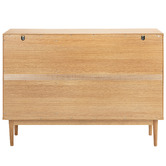 Temple &amp; Webster Dion Herringbone Oak Wood Chest of Drawers