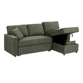 Temple &amp; Webster Darcy 3 Seater Sofa Bed with Reversible Chaise