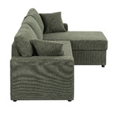 Temple &amp; Webster Darcy 3 Seater Sofa Bed with Reversible Chaise