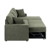 Temple &amp; Webster Darcy 3 Seater Sofa Bed with Reversible Chaise