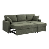Temple &amp; Webster Darcy 3 Seater Sofa Bed with Reversible Chaise