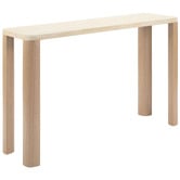 Temple &amp; Webster Ronan Travertine Console Table