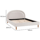 Temple &amp; Webster Archie Upholstered Bed