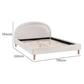 Temple &amp; Webster Archie Upholstered Bed