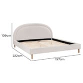 Temple &amp; Webster Archie Upholstered Bed