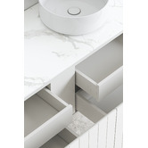 Temple &amp; Webster Belmont 1200mm Double Vanity Package with Oval LED Mirror