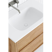 Temple &amp; Webster Cali 750mm Wall Hung Single Vanity with Integrated Basin